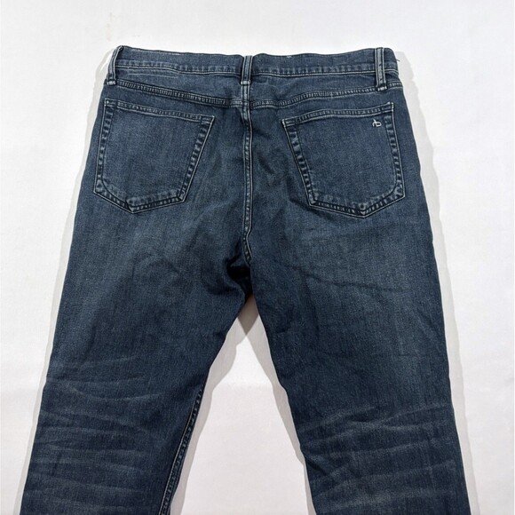 Rag & Bone Mens Blue Denim Dark Wash Jeans Cotton Fit 2 Slim Leg Pants Sz 34x32 - Picture 11 of 12